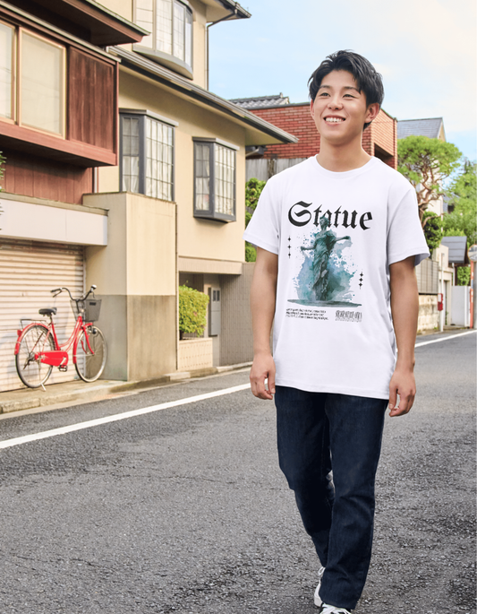 Aesthetic Lavender Statue T-Shirt - Vaporwave Roman Art Graphic Tee